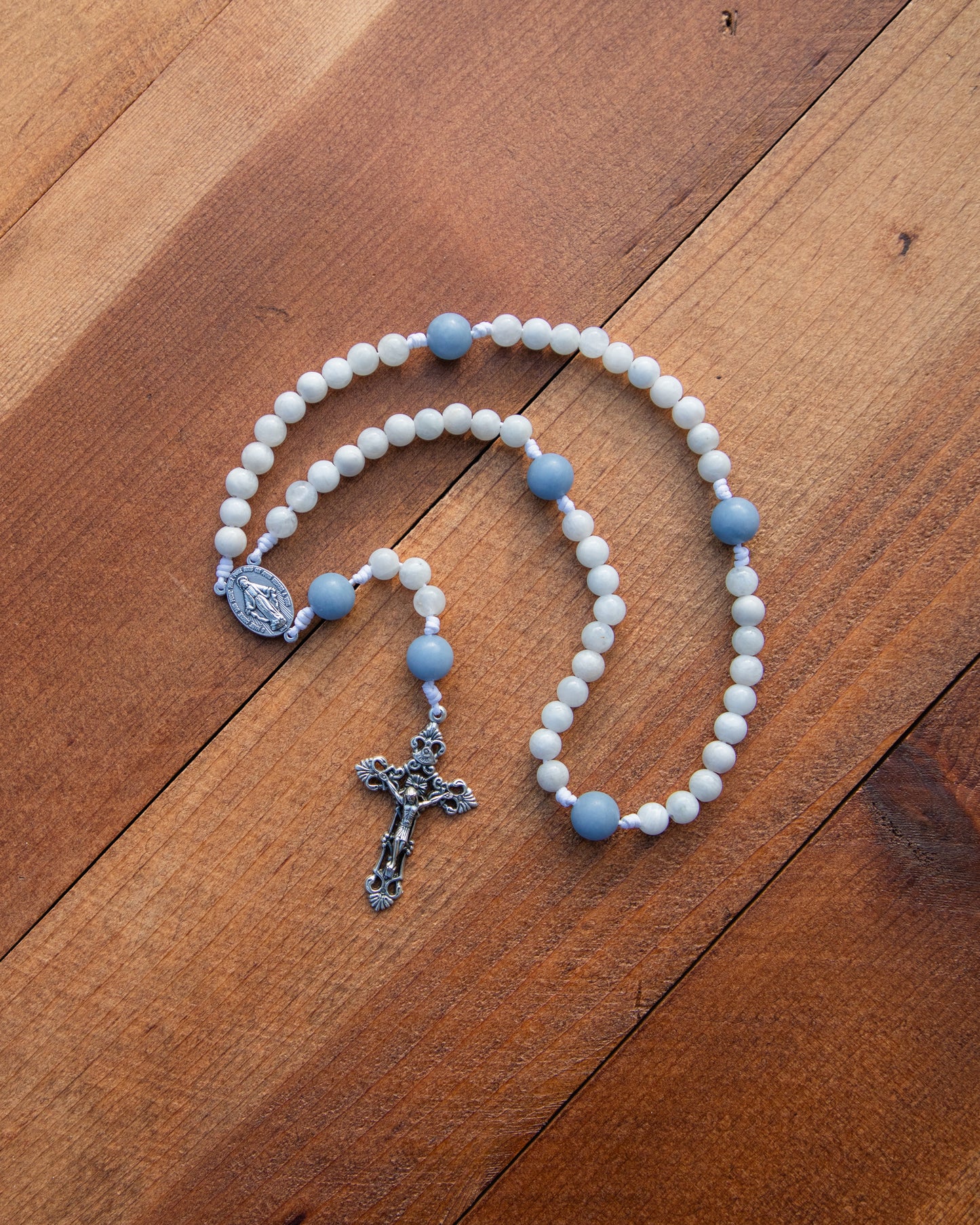 White Moonstone Rosary