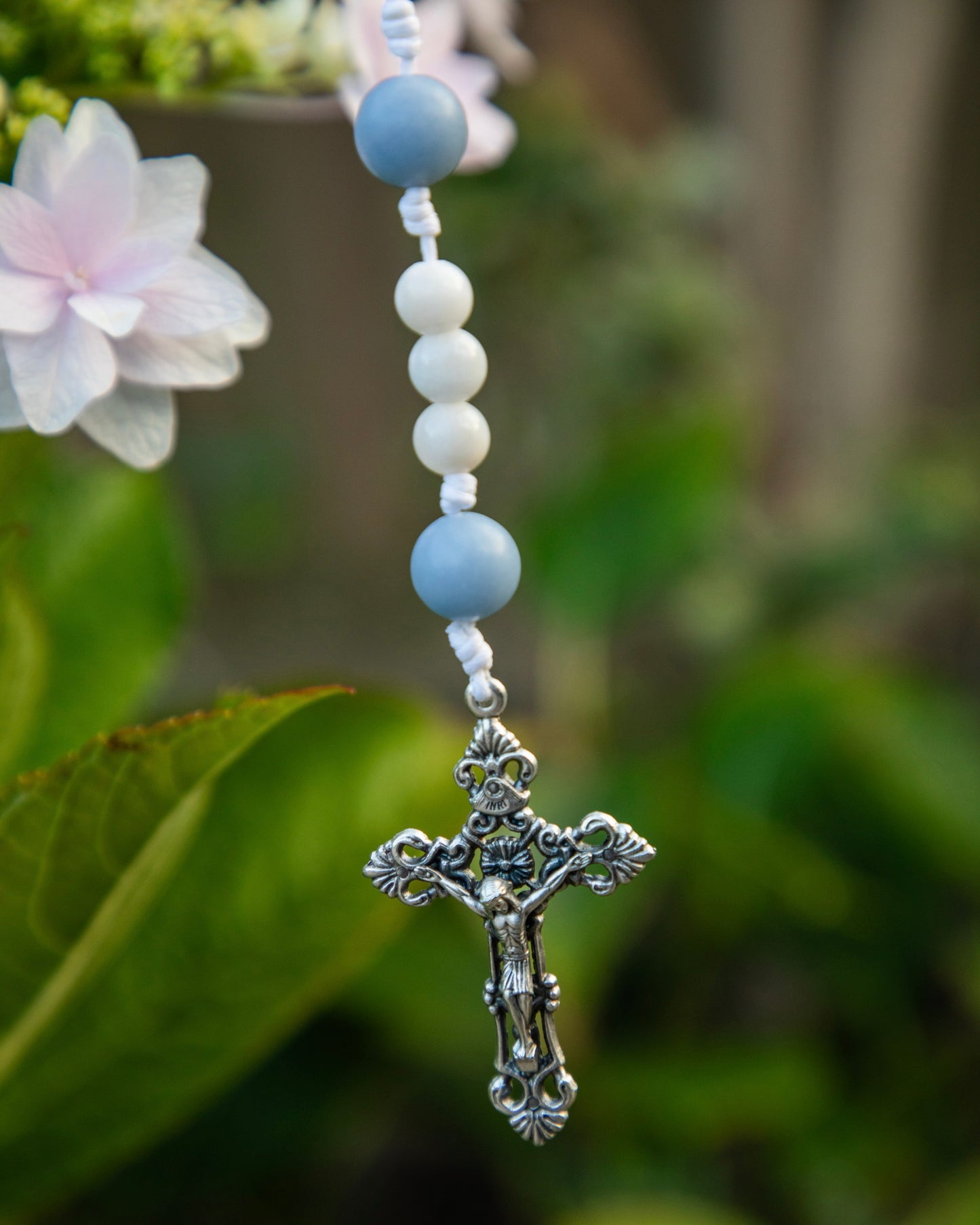 White Moonstone Rosary