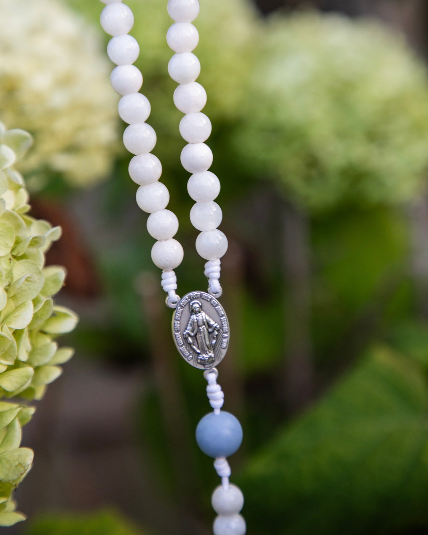 White Moonstone Rosary